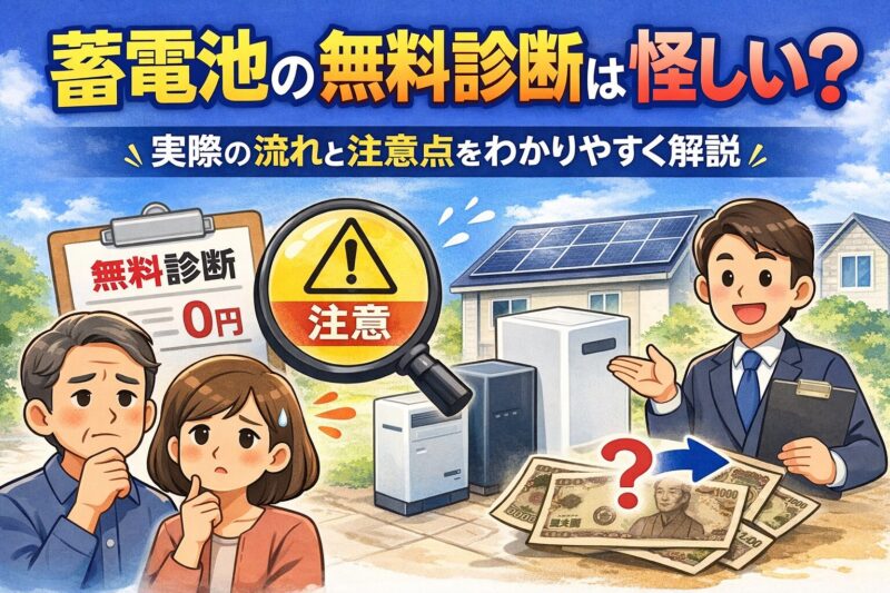 蓄電池の無料診断は怪しい？実際の流れと注意点をわかりやすく解説