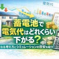 蓄電池で電気代はどれくらい下がる？気になる考え方とシミュレーションの目安を紹介
